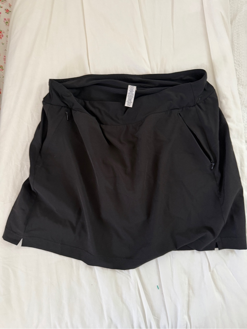 RBX Women's Black Athletic Skort with Zipper Pockets